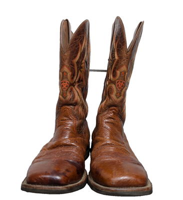 Ariat Ostrich Cowboy Boots Mens 13 EE Smooth Quill Leather  display picture 2