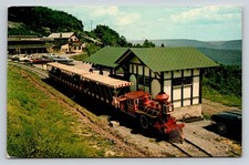 Vintage Ridge Runner Train Postcard, Bluefield, WV, Inter-State R.R. 1977