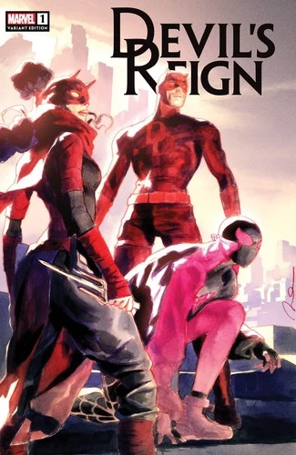 DEVILS REIGN #1 GERALD PAREL JIM LEE HOMAGE EXCLUSIVE DAREDEVIL SPIDER-MAN