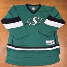 Saskatchewan Roughriders Reebok CFL Jersey Boys L/XL Green Stitched Youth