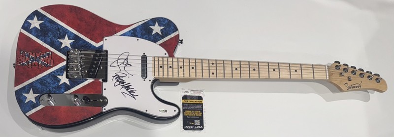 LYNYRD SKYNYRD SIGNED CUSTOM ELECTRIC GUITAR JOHNNY VAN ZANT MEDLOCKE JSA COA