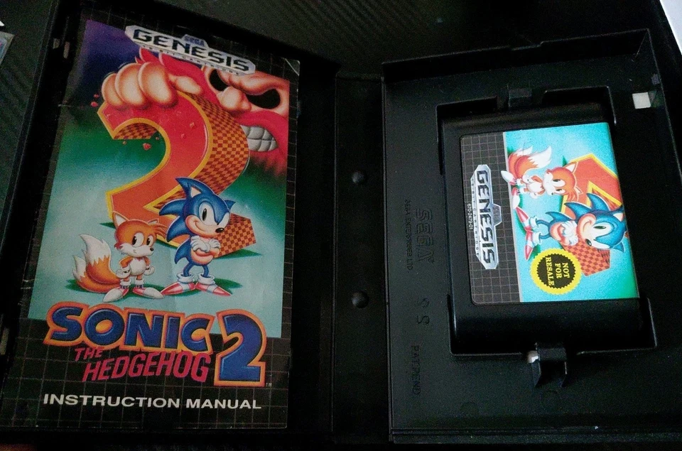 Sonic the Hedgehog 2 SEGA Genesis 1992 Not For Resale Complete In Box - Image 2 of 3