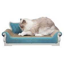 Cat Sofa Shape Scratch Pad for Large Medium Small Indoor Cats,Larger-Sized Re...