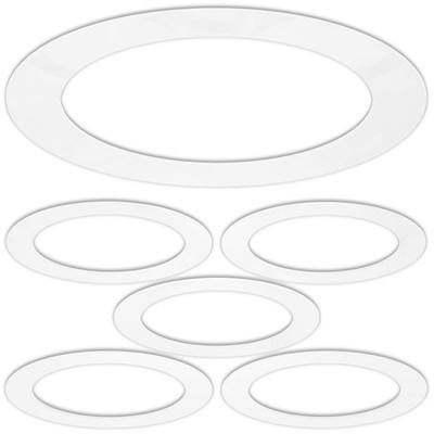 Gloss White Recessed Can Lighting Trim Ring for Down Light Goof Trim Ring