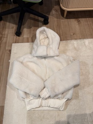 Alo Yoga Foxy Sherpa Jacket in Ivory Size Small | eBay