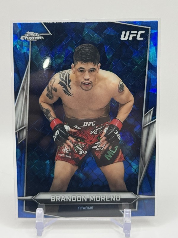2026 Topps Chrome UFC Sapphire Brandon Moreno Blue Sapphire #162