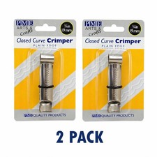 2 x PME Crimpatrice curva chiusa 19 mm bordo liscio strumento decorazione cottura