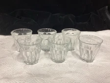 Set Of 6 Duralex Picardie Williams Sonoma Rock Glasses/Tumblers France 3.75"