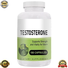 Testosterin Men's Multivitamins Testosterone Booster 180 Caps  Vitamin B3&Zinc