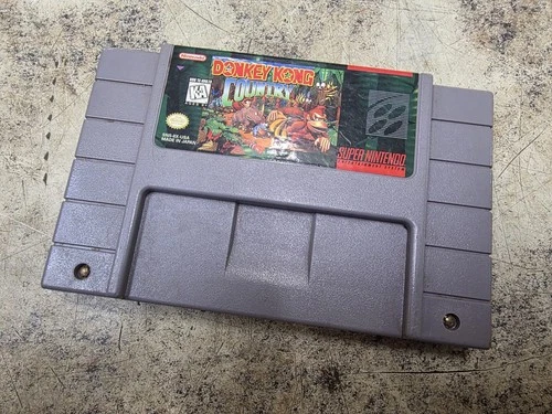 Donkey Kong Country (Super Nintendo, 1995) Authentic Tested SNES Game Cartridge