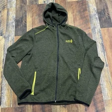 Alaska Artic Circle Enterprises Fleece Full Zip Jacket Green Large