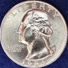1964-D Washington Silver Quarter Nice Ch BU
