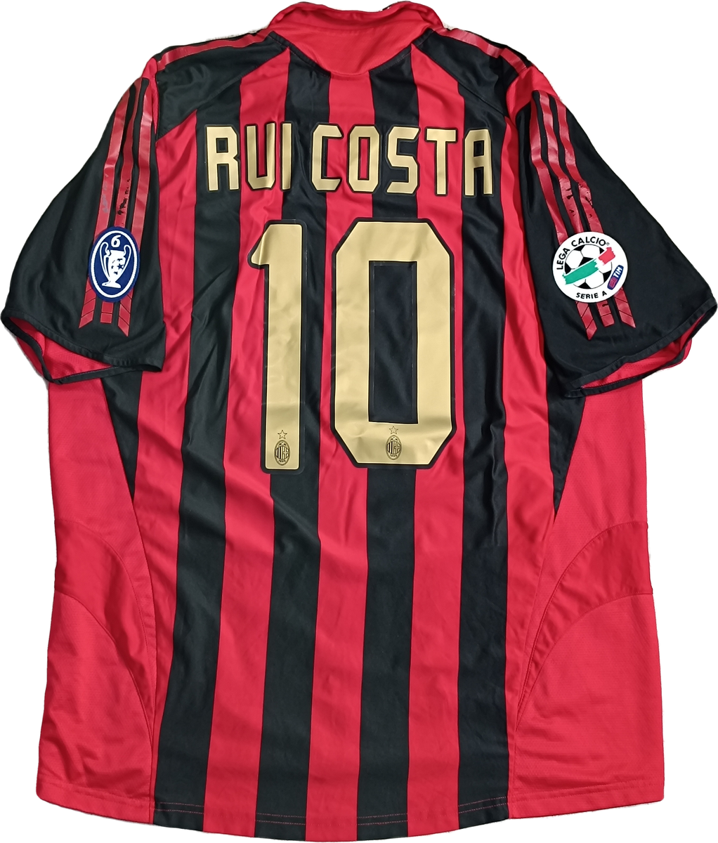 maglia calcio vintage AC Milan RUI COSTA Adidas 2005 2006 Opel