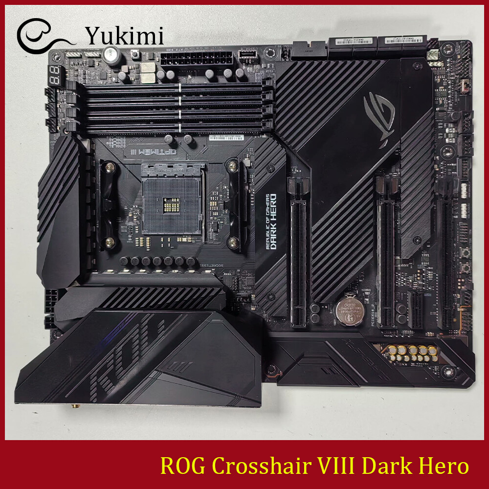 FOR ASUS ROG Crosshair VIII Dark Hero AMD AM4 DDR4*4 128GB ATX