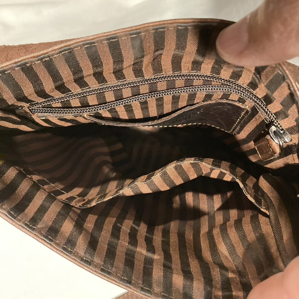 Jack Georges Purse Shoulder Bag Crossbody Buffalo Brown