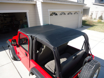 Cubierta Solar De Malla Smittybilt 95600 Para Jeep Wrangler TJ 1997-2006 | Techo Tipo Bikini