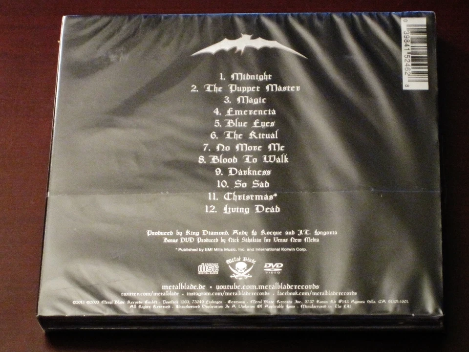 King Diamond: The Puppet Master CD + DVD 2 Disc Set 2003 Metal Blade Digipak NEW - Image 3 of 3