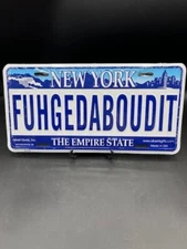 License Plate New York Empire State "Fuhgedaboudit" - New Sealed - See Video
