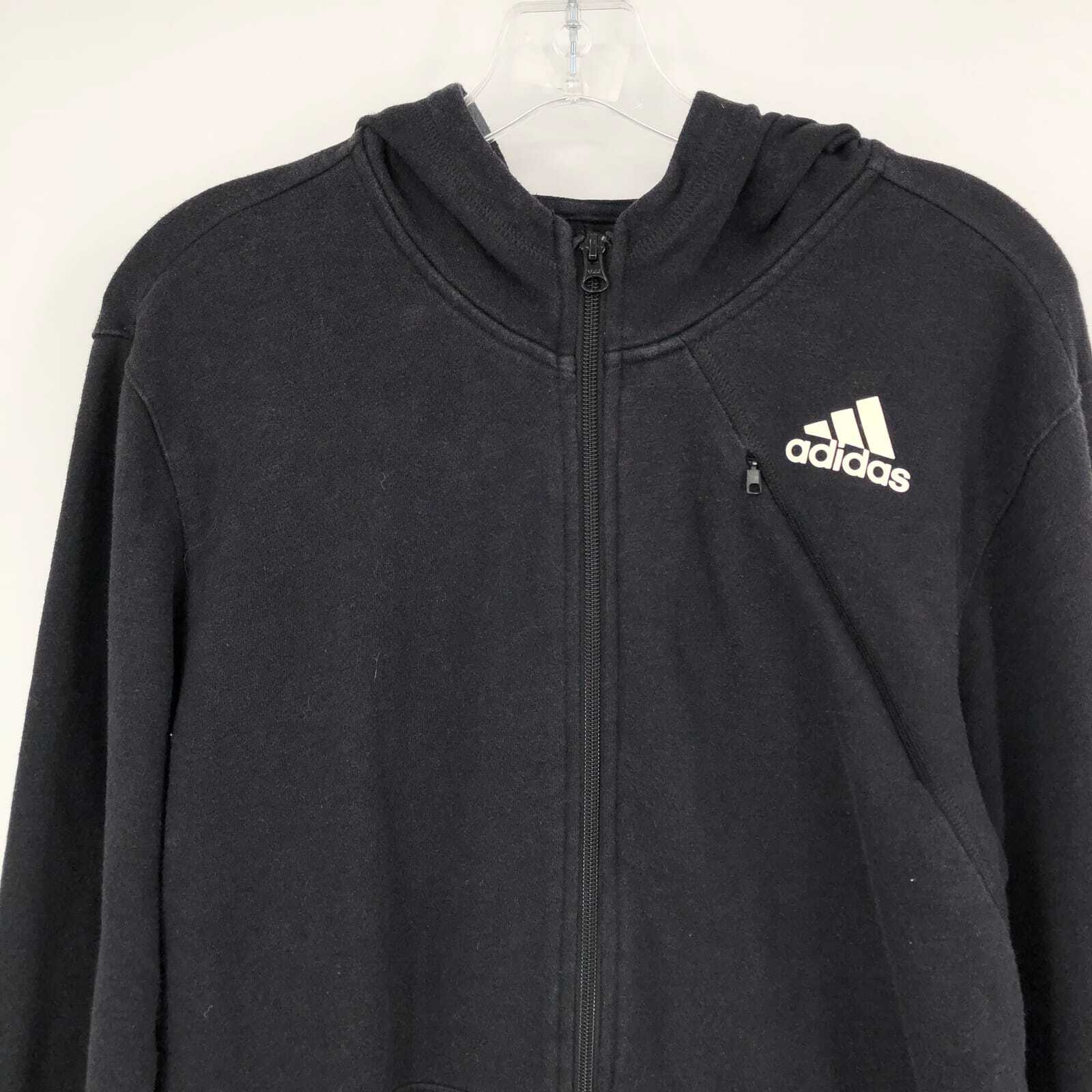 Adidas Black Basic Jacket | Classic Theme, Zip Cl… - image 2