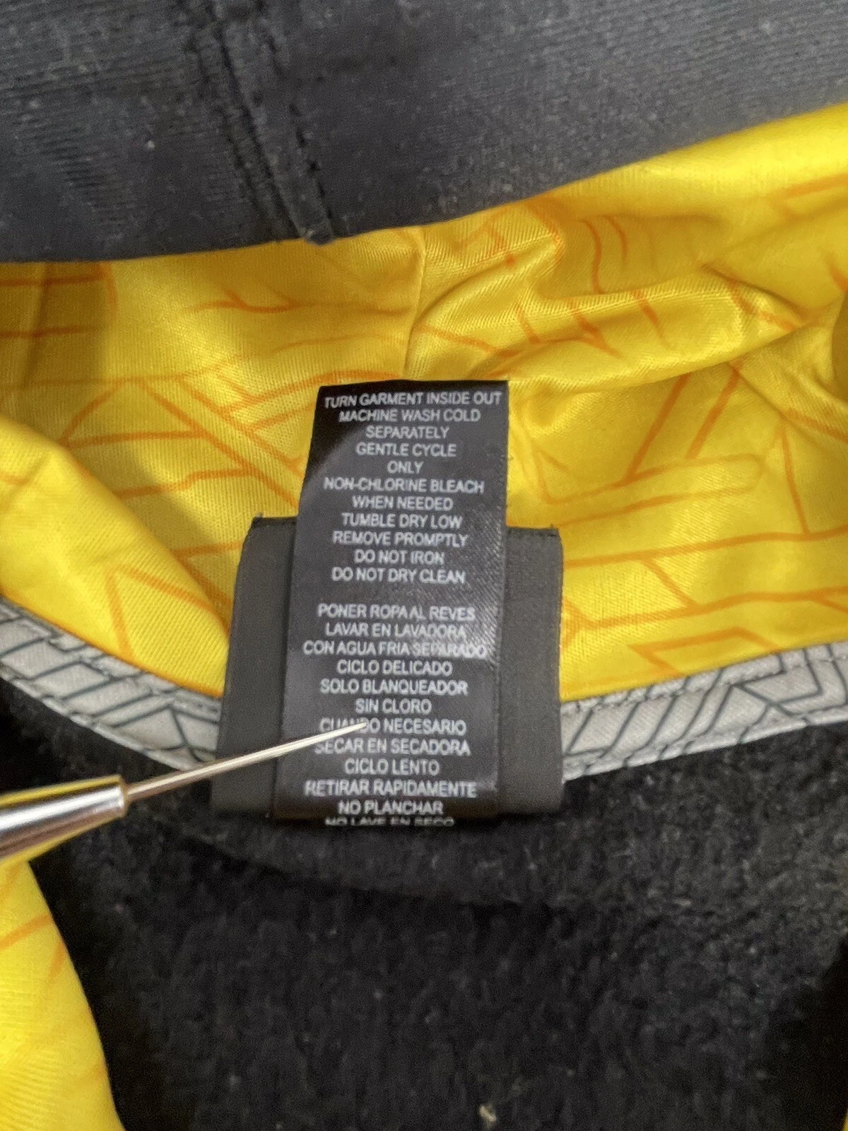 VETEMENTS Felpa con cappuccio Pittsburgh Steelers NFL Team Apparel Dri Fit quarto cerniera gioventù piccola 8