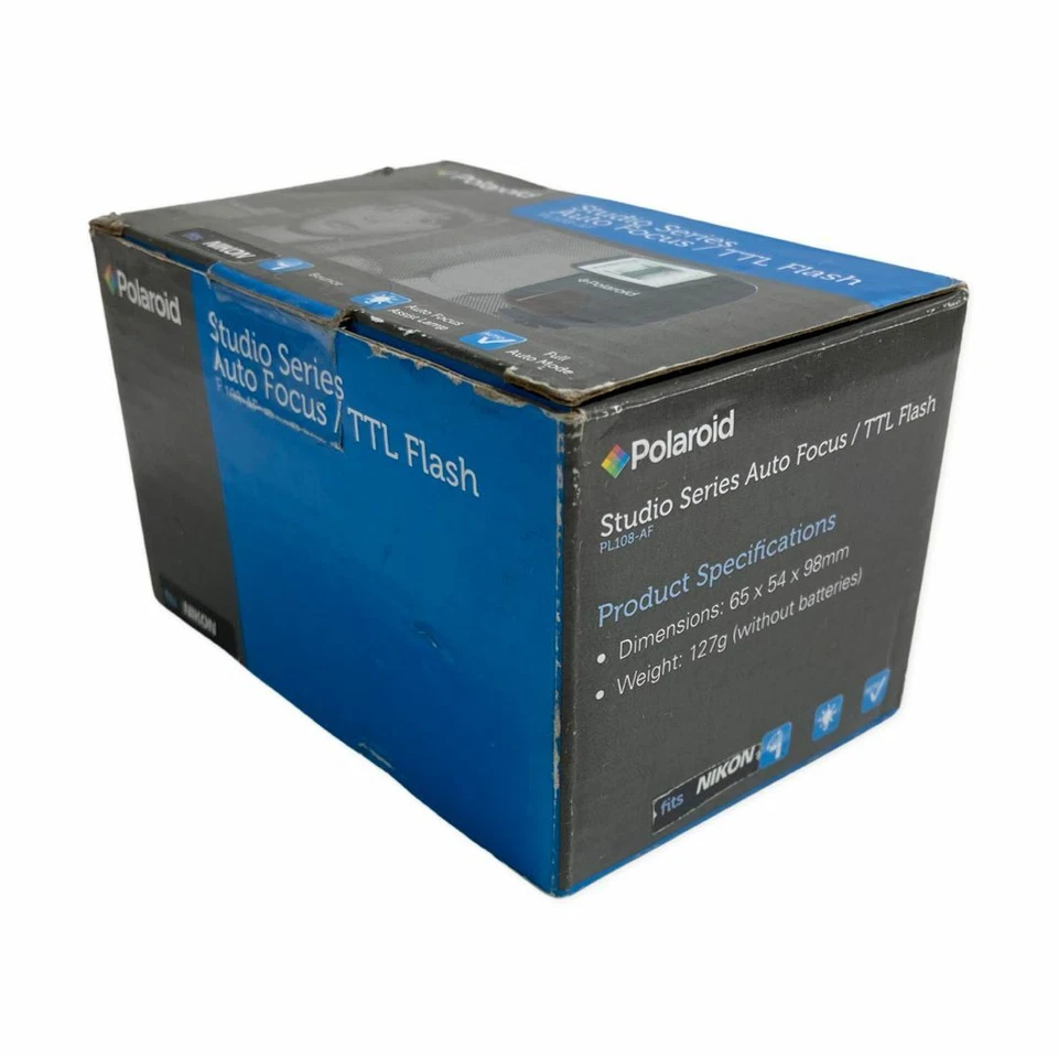 Polaroid PL-108-AF Studio Series Auto Focus/ TTL Flash for Nikon Cameras - Image 4 of 4