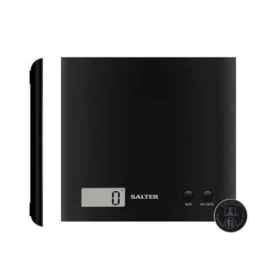 Salter Arc Digitale Lebensmittel-Küchenwaage 3 kg maximale Kapazität schwarz 1066 BKDR15