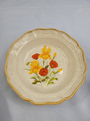 4 Vintage MIKASA Garden Club Hybrid EC 451 Rimmed Soup/Pasta Bowls 1970s.     71