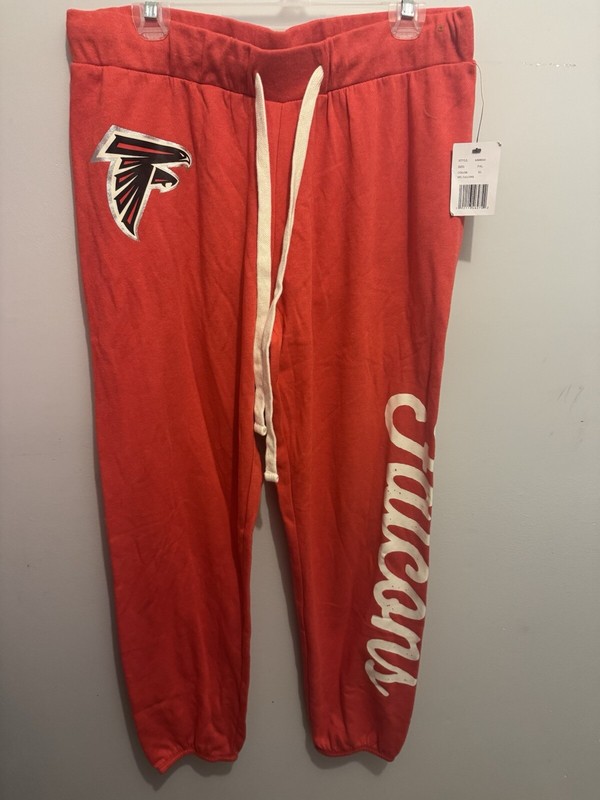 NFL Team Apparel Womens Sweatpants Jogger Atlanta Falcons Relaxed Lounge XL Soft