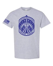 US Space Force American Flag Trump Political USA Men's Tee Shirt 1314