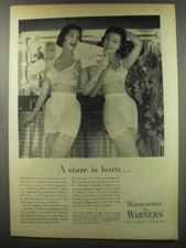 1956 Warner's Warnerette Girdles Ad - A stare is born