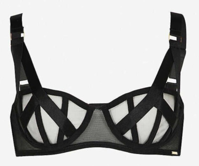 Bluebella Karolina underwire bra sz 32D / EU 70D  black