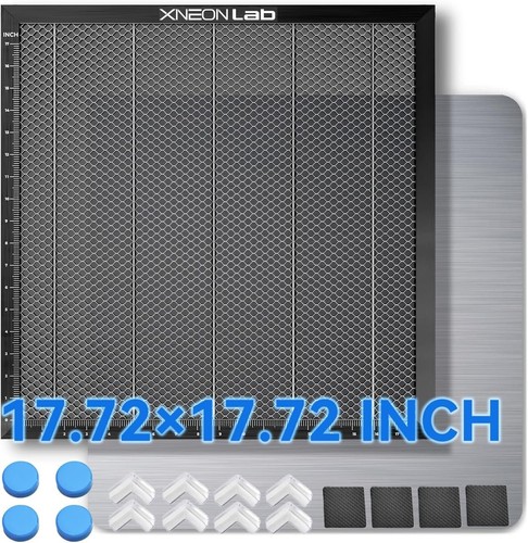 Durable 17.3'' Aluminum Engraving Panel with Smoke Control for Engraver Machines - Picture 3 of 8