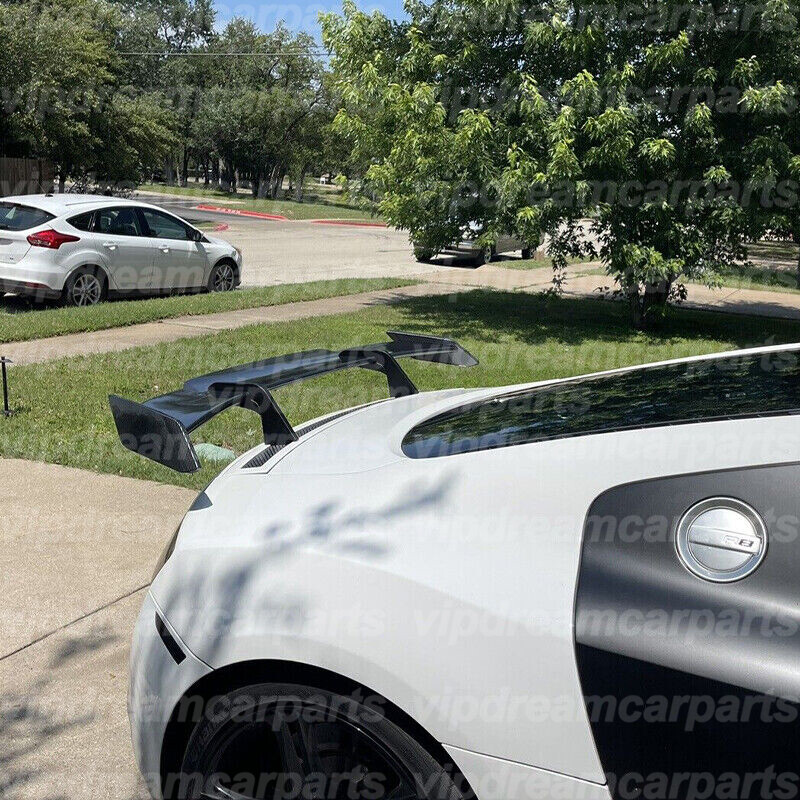 For Audi R8 GT V8 V10 2008-2015 Rear Trunk Spoiler Boot Wing Carbon Fiber Style