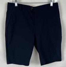 7 For All Mankind Men's Flat Front Shorts Size 31 Navy Style 7M519L12 MSRP 158