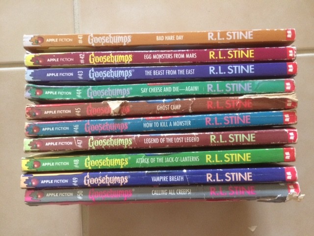 Goosebumps 10-book set (1-10, 11-20, 21-30, 31-40, 41-50) original