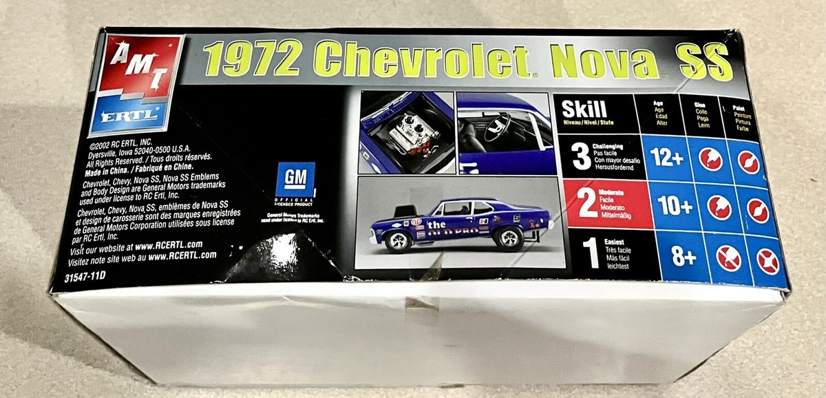 Ertlアーテル/'72 Chevyシボレー Novaノバ SS 1/18 絶版 Ertl