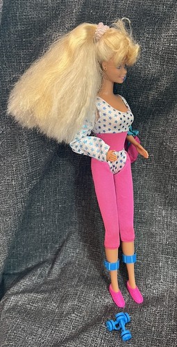BARBIE And The ALL STARS Doll Mattel Aerobics Party Star.Some Accessories.Flaws - Picture 5 of 17