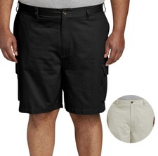 Men's Casual Cotton Utility Pockets Button Flap Work Cargo Shorts Big Sizes
