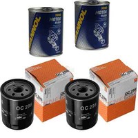 2X Original Mahle / Knecht ÖLfilter OC 298 + 2X SCT Motor Flush MotorspüLung