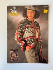Panda Boucle Vintage Knitting Pattern PG 16 Ladies 80s Chunky Knit Jumper