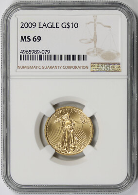 2009 American Gold Eagle $10 Quarter-Ounce 1/4 oz MS 69 NGC | eBay