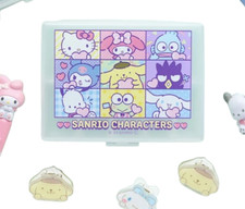 Daiso Sanrio Friends Hello Kitty Partition Pill Box Case, Pochacco Melody Kuromi