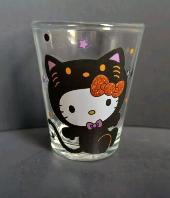 HALLOWEEN HELLO KITTY CAT COSTUME SANRIO COLLECTIBLE SHOT GLASS  1.5 oz. NEW!