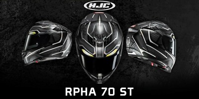 HJC Bike Helmet Full Face (Size: M) MARVEL RPHA70 BLACK PANTHER