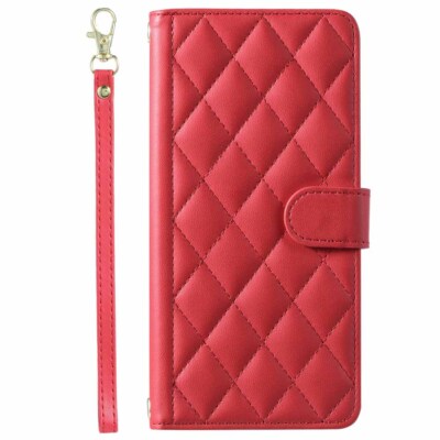 For iPhone 15 14 13 12 11 SE 6s 7 8 Plus Wallet Card Holder Leather Case Cover