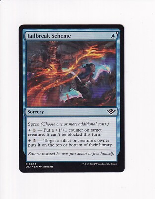 mtg outlaws of thunder junction card list price MAGIC THE GATHERING JAILBREAK SCHEME (#3) please dont forget to add the headline before sending for publication again MAGIC THE GATHERING MTG OUTLAWS