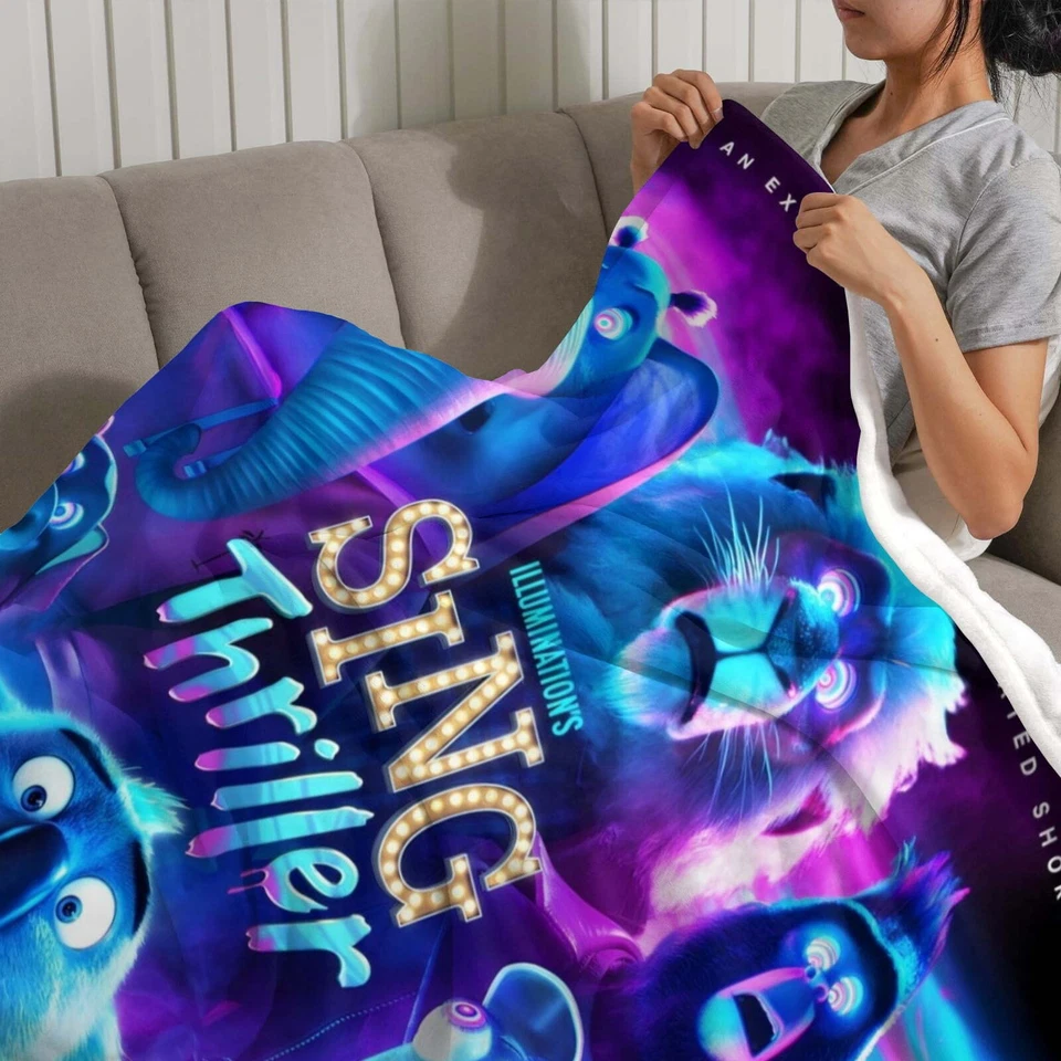 Sing Thriller Blanket for Kids, Soft Warm Flannel Throw Blanket for Gifts Decor - Image 3 of 4