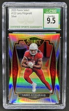 2020 Panini Select Larry Fitzgerald Silver Prizm Premier Level #122 CSG 9.5