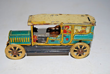 Antique 1900's Johann Distler Penny Tin Litho Limousine Toy Car Made in Germany