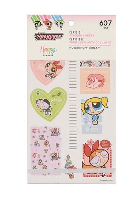 NEU! Happy Planner The Powerpuff Girls Vorteilspack Stickerbuch